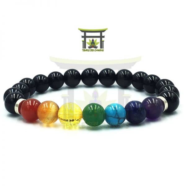 bracelet-7-chakras-en-obsidienne-noire