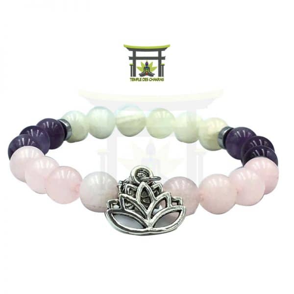 bracelet-femme-zen-et-serenite-amthyste-pierre-de-lune-quartz-rose-fleur-de-lotus